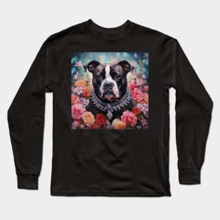 Staffy Art Long Sleeve T-Shirt